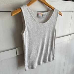 Vintage 90’s Ribbed Grey Tank